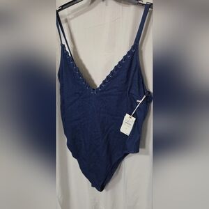 Good American Blue Women Swim One Piece